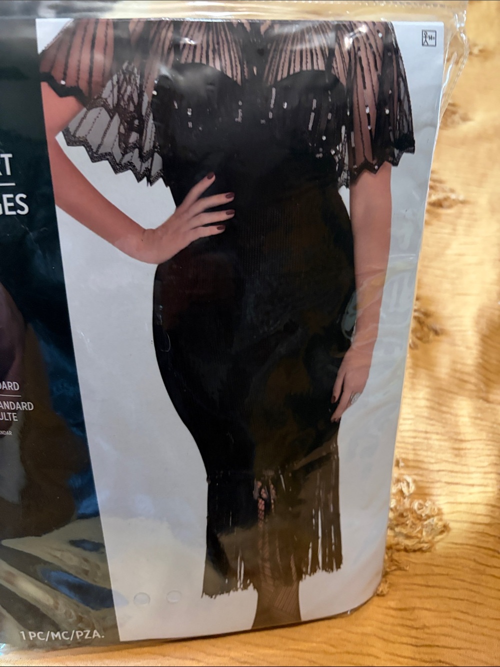 Party City Adult Flapper Costume Bundle One Size NWOT- skirt - up to size 12